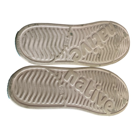 Unisex NATIVE Jefferson Metallic Malta Pink Shoes Size Men 6 Women 8 - Picture 10 of 11